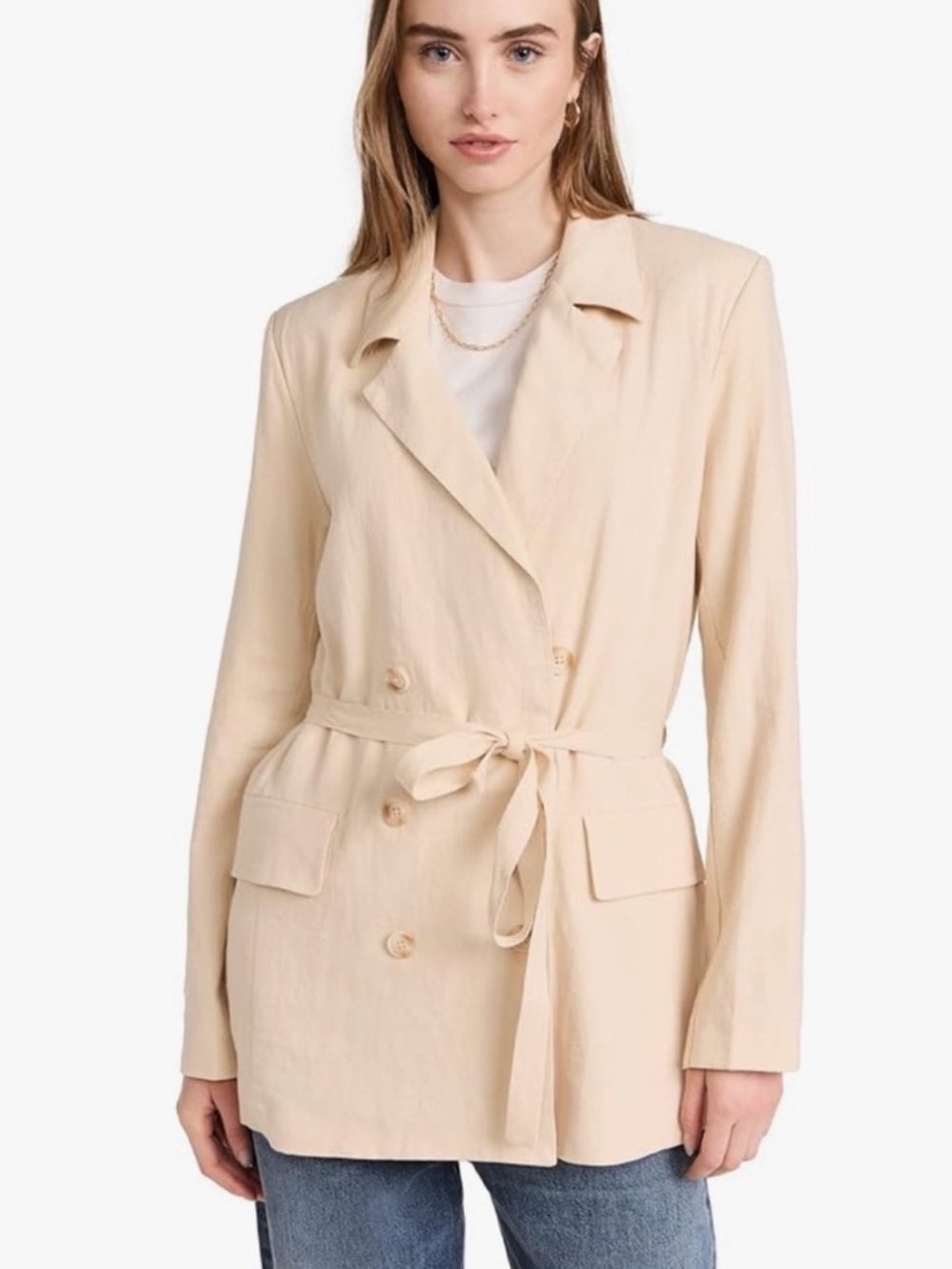 Free People Olivia Tie-Front Blazer